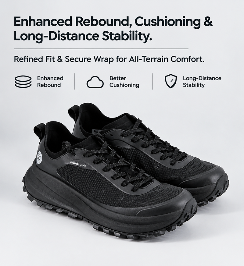 WAXE Pioneer V2 Trail Running Shoes, Deep Lug